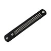 Black Vinyl Wristband with Small Chrome Studs