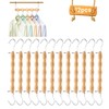 LALAGO Space Saving Clothes Hangers, Pack of 12 Multiple Wooden