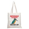 Coralgraph Inc TB370 Beware Crazy Kingfisher Lady Novelty Present Gift