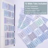 Bible Tabs, 72 Laminated Bible Tabs for Women and Men