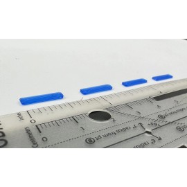 Non-operating Lightbars 4 Pack 1/87 HO Scale Blue LED Style Whelen Lightbar Police Highway Patrol Car