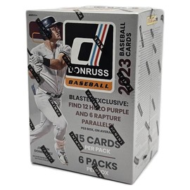 2023 Panini Donruss Baseball Factory Sealed 6 Pack Blaster Box - 90 Baseball Trading Cards