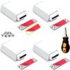 Magnetic Push to Open Cabinet Hardware CBRIVE 4 Pack Heavy