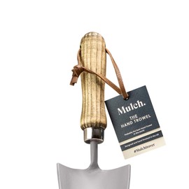 Mulch Ash Handle Garden Hand Trowel High Carbon Steel Shaft Graphite Grey