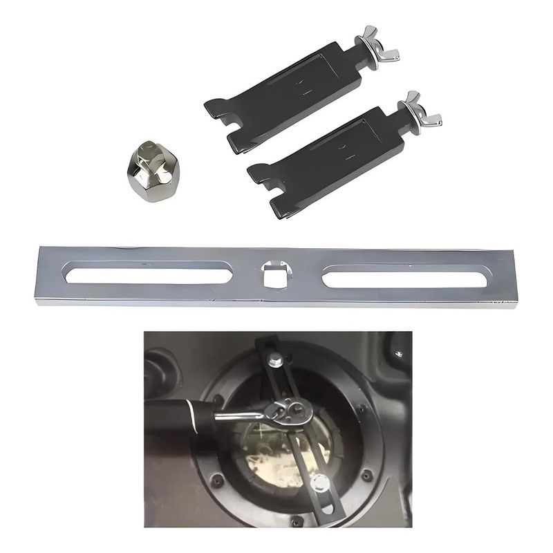 Llave Quitar Tapa Bomba Gasolina Ajustable Garra Curva Herramienta