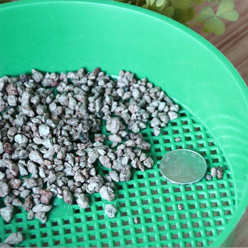 Calayu Plastic Garden Sieve, Earth Sieve Handheld Stone Sand Sieve