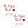 The Perfect Blend Wedding Favor Stickers For Tea or Other