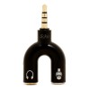 Mini Adaptador Divisor De Audio Microfono Audifono Calidad