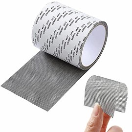 ANTFEES Extra Wide 4” X 197” (16.5FT) Window Screen Repair Kit, Strong Adhesive Fiberglass Covering Mesh Repair Patch Tape for Window Door Tears Holes