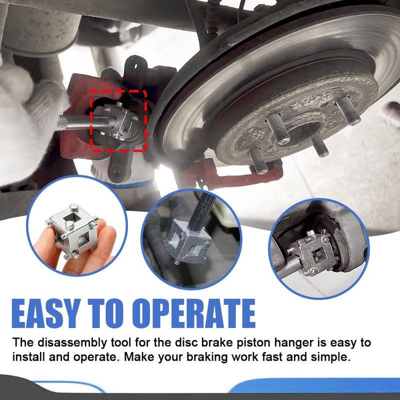 RGOAANC Cube Brake Caliper Compression Tool, Rear Disc Brake Piston
