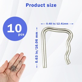 Common Rail Injector Leak Off Retaining Clips, Injector Leak Seal Clamp, Fuel Leak Off Pipe Clips for Ford, Peugeot, Citroen, Renault, Volkswagen, Jaguar Car (White, 10 Pcs)