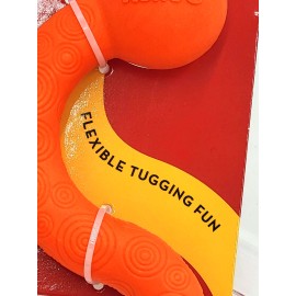 KONG Ogee Stick Orange Curved Floating Dog Tug Fetch & Chew Toy 12"