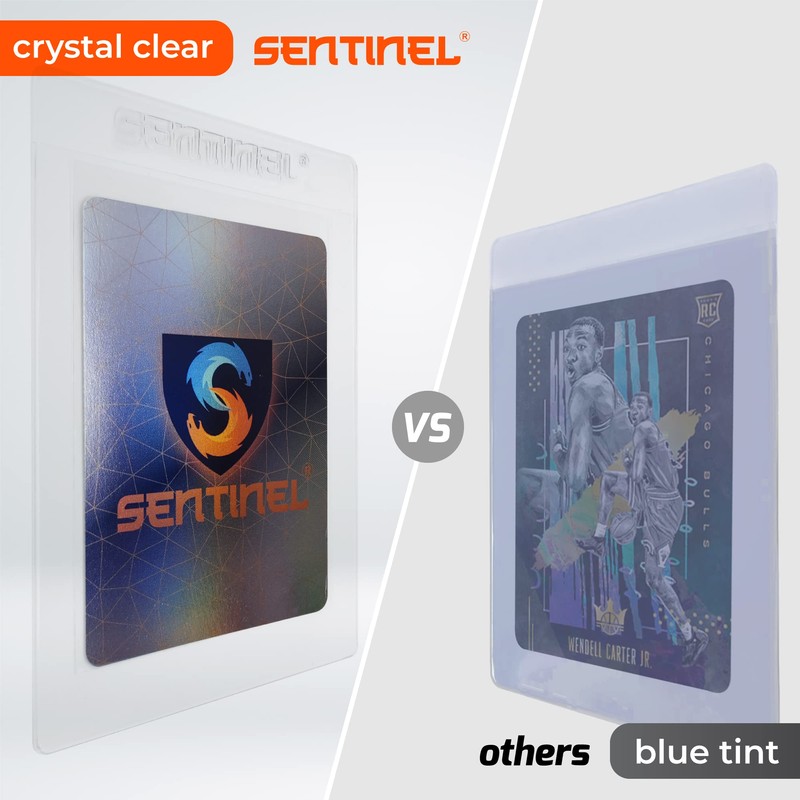 Sentinel® Semi Rigid Card Holders (50 Pack) - Premium Card