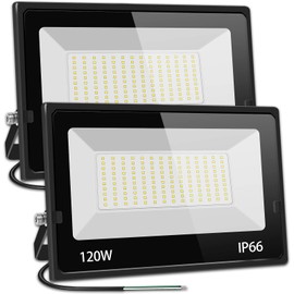 [100% True Wattage] 3 Pack 80W LED Flood Lights Outdoor 800W Equivalent, 28500LM Super Bright Security Light IP66 Waterproof 5000K Daylight White Spot Light Exterior Lighting for Yard Backyard House