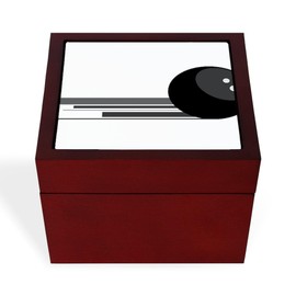 CafePress Bowling Ball Memory Keepsake Jewelry Box, 5"x5"x3.75"