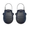 Cable Lock, 2 Pcs Black Motorcycle Helmet Lock Retractable Cable