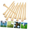 BIUDECO Practical Golf Tees 50pcs Bamboo Ball Markers Long Roll