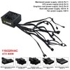 800W Power Supply Full Voltage 100-240V Active PFC Gaming PSU