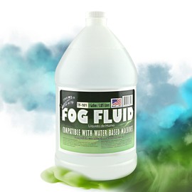 Z's 1 Gallon 128 Oz Fog Fluid, High Density, Non-Toxic, Long-Lasting Performance, Compatible with Water Based Machines 400 Watts to 1500 Watts, for Shows, Theatrical Effects, Parties, DJ, Fog Blasts