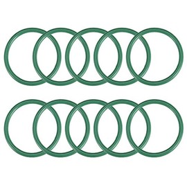 sourcing map Pack of 10 Fluororubber O-Rings FKM Seal for Machines Piping 42 mm AD 35 mm ID 3.5 mm Width Green