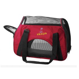 Zampa Airline Approved Soft Sided Pet Carrier, Low Profile Travel Tote, Removable pad, Premium Zippers & Under Seat Compatibility, for Cats and Small Dogs