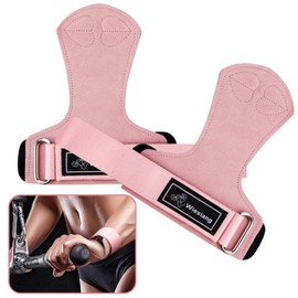 Wiexiang Lifting Straps Wrist Straps for Weightlifting，Cowhide Material Robust and Durable Deadlift Straps，Straps for Weightlifting, Bodybuilding, Powerlifting, Strength Training-One Size fits All