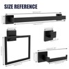 10-Piece Black Bathroom Accessories Set - 304 Stainless Steel Towel