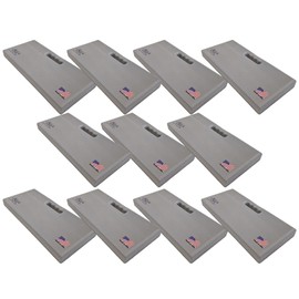 Aquamentor Kneeling Pad - Made in The USA - Firm, Durable and Thick Garden or Mechanics Foam Kneeling Pad, Great for Use Around The House, Garden, Job or Shop(17.5” x 8.0” x 1.5”, Gray, 10-Pack)