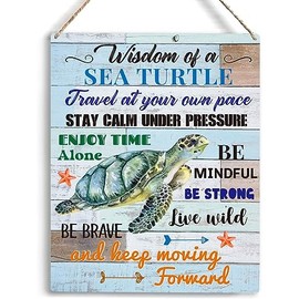 Wooden Sea Turtle Wall Decor Gifts for Kitchen Office Bedroom Bathroom Wall Living Room Decor Choices for Turtle Lovers Friends Wall Art Hanging Home Art Decorations