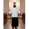 ANDHOM Catholic Premium Clergy Vestment Set - Elegant White Surplice