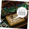 TEHAUX 4pcs Silver Plated Banana Plugs for Audio Connection Compact
