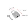 Pastlla 4 Pcs Mini Padlock Metal Padlock Mini Small Lock