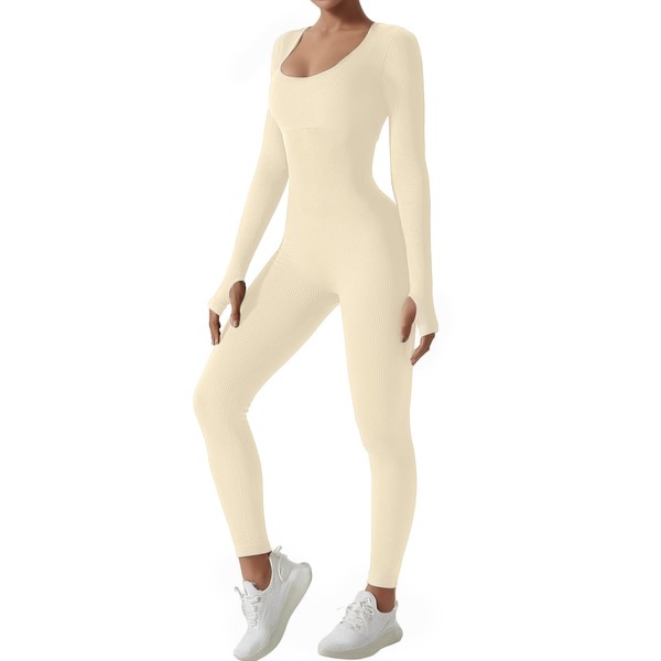 AURUZA Jumpsuits for Women Long Sleeve One Piece Jumpsuits for