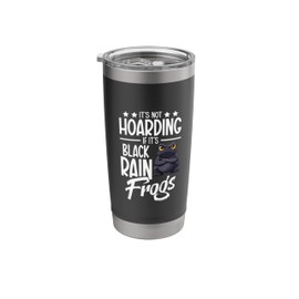 Black Rain Frog Terrarium Hide Frog Funny Black Rain Frog Stainless Steel Insulated Tumbler