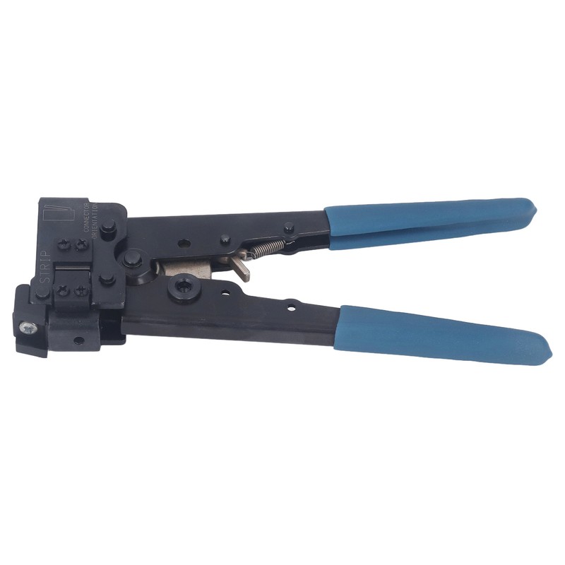 Network Crimper Carbon Steel Head Anti Slip Rubber Handle 8P