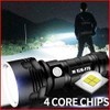 Linterna LED ultra brillante, 30000-100000 lúmenes de alta potencia, impermeable,