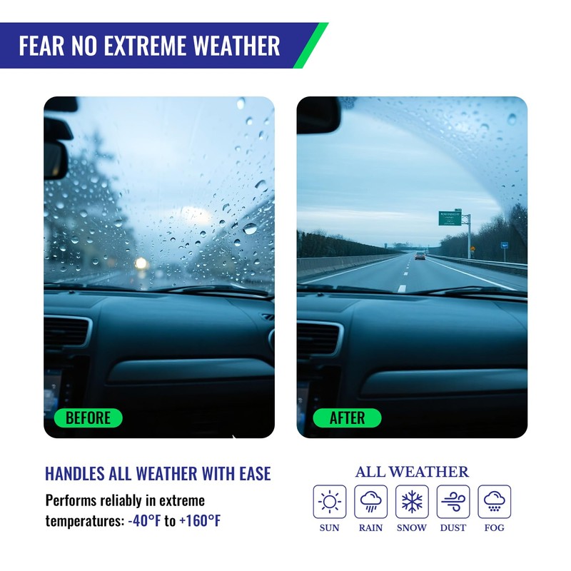 VENRAIN 24"+18" Wiper Blades for Car/SUV – OEM Quality, J-Hook