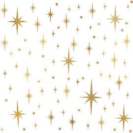 Easma Star Wall Stickers Girls Room Wall Decals (123pcs) Sparkle Wall Sticker Stick and Peel Stars Stickers-6 Sizes