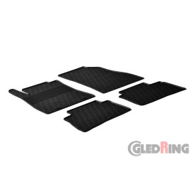 Gledring All Weather Custom Fit Rubber Floor Mats fits the 2010-2017 Nissan Juke - Black