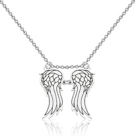 OKEYCH TVD Inspired Gift Daryl Dixon's Wings Necklace Zombie TV Show Fan Jewelry Daryl Dixon Merch TVD Merch (Daryl Dixon's Wings N C)