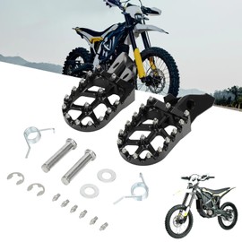 IUVWISN For Sur Ron Ultra Bee Footpegs Foot Rests Pedals for Surron Ultra Bee Electric Dirt Bike Black