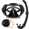DAYOFF Snorkel Set Diving Mask Storage Snorkel Set (2 Piece