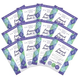 French Bath Salt, Lavender, 12 Packets Set (1.8 oz (50 g) x 12 Packets