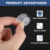 uxcell 150 Pcs M2 PVC Flat Washers Clear Plain Washer