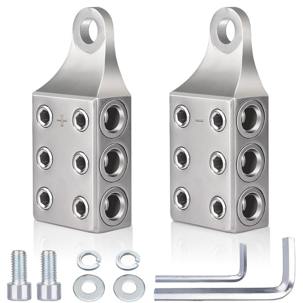 COROTC Battery Post Terminals, 1/0,1,2,3,4,5,6AWG Gauge Side Post Battery Terminal