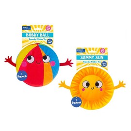 YöL Squeaky Pet Frisbee Toy - Dog Puppy Fetch Summer Beach Ball Sun Catch Play Interactive Stimulating