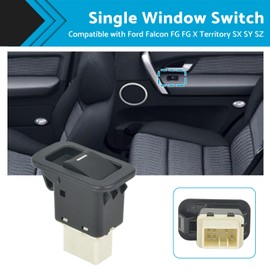 MAX COOL 1x Single Window Switch Suitable for Ford Territory SX SY SZ Falcon FG XR6 XR8 with Light