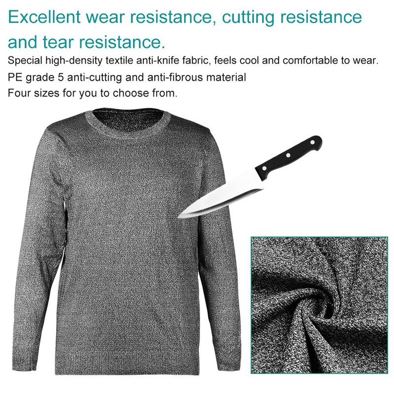 Cut Resistant Anti Slash Clothes Level 5 Protective Equipment Round