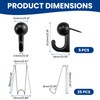 ZIUZI 30 Pcs Cubicle Hooks, Metal Push Pin Hangers, Heavy-Duty