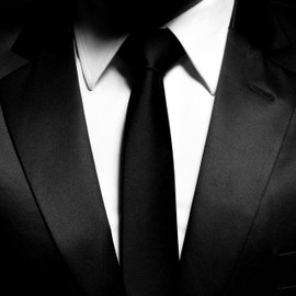 BrightPocket Mens Tie Solid Satin Colors Neckties For Wear at Business Wedding Funeral Work Party Single Pack (Black)